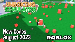 Roblox Unboxing Simulator New Codes September 2023 