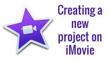 Creating a new project on iMovie