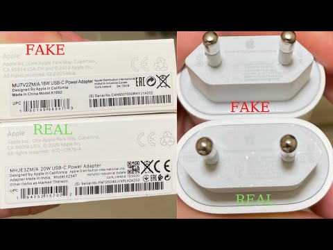 Fake vs Real Apple Charger  For iPhone Counterfeit Or Duplicate Chargers