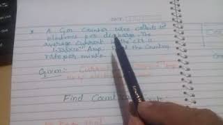 Nuclear Detectors-Gm Counter Problem Solving 1