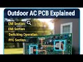 Outdoor AC Pcb Working , Emi Section, How switching is work , PFC section , IGBT Gate driver Section