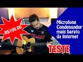 Teste: Gravando violão com o microfone condensador mais barato da internet - BM 800