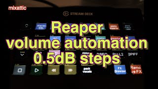 Reaper: quick volume envelope automation adjustment