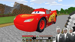 I found the Lightning McQueen in Minecraft - Coffin Meme