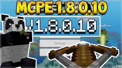 MCPE 1.8.0.10 BETA CROSSBOW! - Minecraft Crossbow Weapon & Pandas (MCPE, Xbox, PC, Switch)