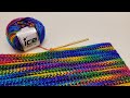 EASY Beginner Friendly Crochet Stitch Tutorial For Blankets And Scarfs / SC Ribbed Cluster