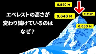 エベレストを高くしたり低くしたりしているものとは？その他、おもしろ豆知識