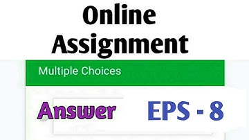 NSOU BDP EPS 8 Online assignment answer