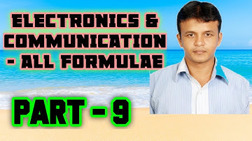 ECE FORMULAE - PART 9 (403 TO 455) | TRB POLYTECHNIC | GATE | IES | JE | JTO EXAMS