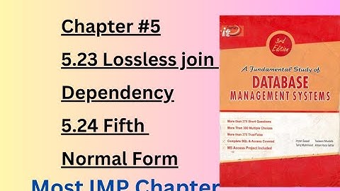 Understanding Lossless Join Dependency and Fifth Normal Form in Database Normalization