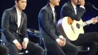 [141030] Music Bank in Mexico - EXO-K singing in spanish (sabor a mi) WITH SUBS