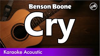 Benson Boone - Cry (SLOW acoustic karaoke)