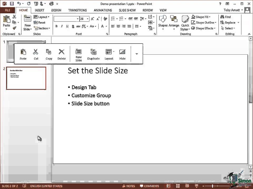 creating presentation inserting and deleting slides