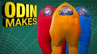 Odin Makes: the Among Us spacesuit - it's an inflatable cosplay!