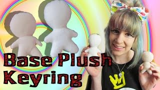 CUTE MINI CHIBI KEYRING TUTORIAL- How to make a base plush for an anime keychain- Cloctor Creations