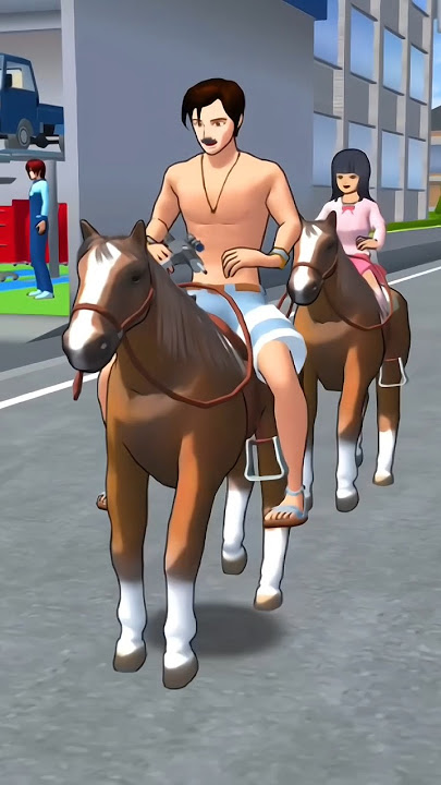 Mio yang sama duduk di atas kuda😯#shorts #sakuraschoolsimulator #shortsvideo #viral
