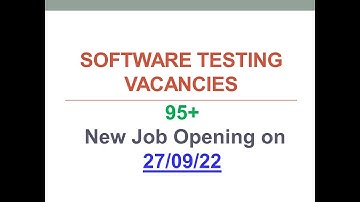 Software Testing Vacancies | 27 Sept 2022 | Manual Testing | Automation Testing | Across India