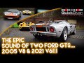 The Epic Sound of two ford GTS... 2005 V8 &amp; 2021 V6!!! #fordgtsound #fordgt #fordgt40