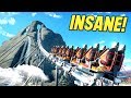 i built a Roller Coaster that BOOSTS over a mountain in Planet Coaster!