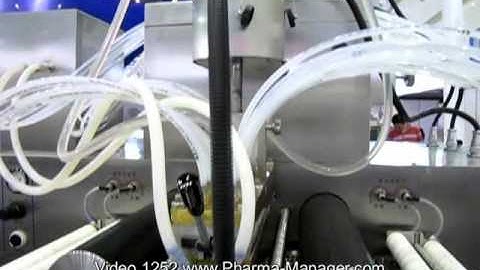 Seam Capsule Machine for gelatin capsules. Encapsulation. Video 1252 www.Pharma-Manager.com