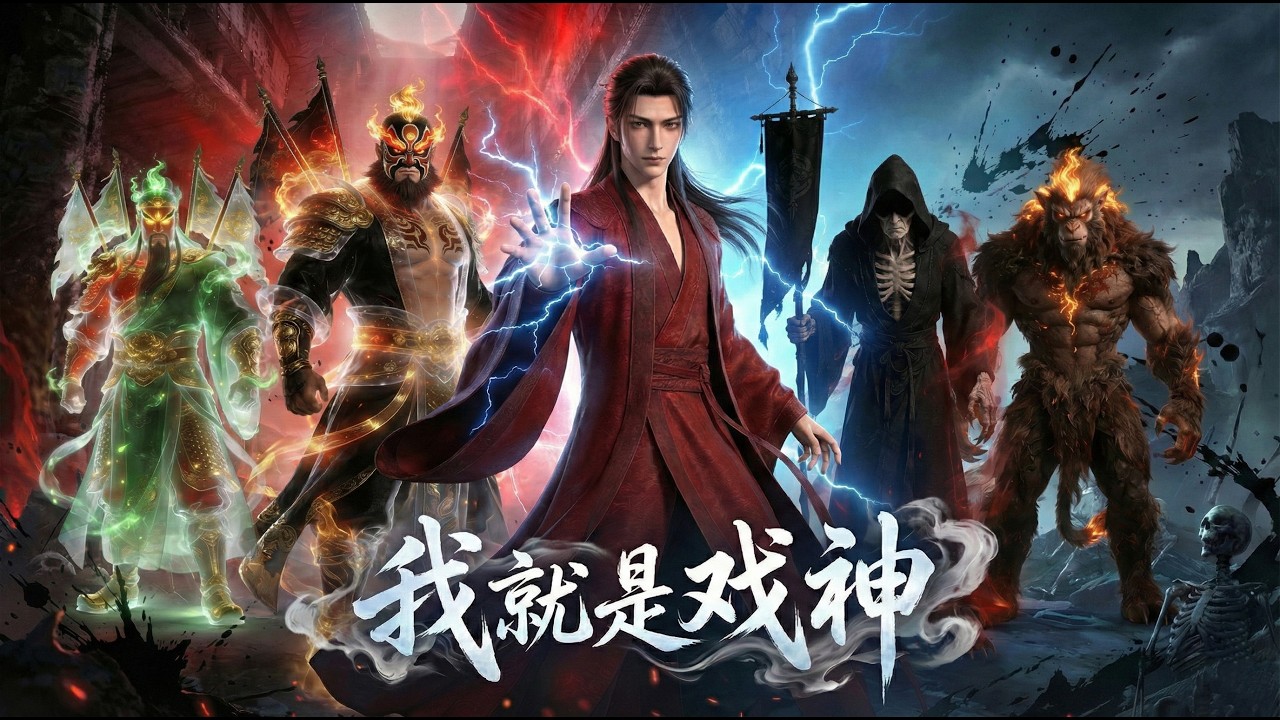 【全網首發🔥】我就是戲神丨末法時代穿越！林峰覺醒戲神系統，一個念頭即可神降附體，扮演關聖帝君、蕩魔真君，揮劍斬妖除魔，從一介戲子，瞬間化身三界殺神～#漫劇 #系統 #玄幻