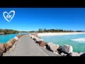 Kingscliff Beach 4K Walk - NSW Australia - Virtual Tour With Natural Sound - Treadmill Background