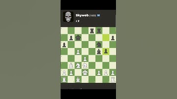 Defeating skyweb 1600 Bot #chess #shorts