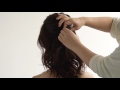 Ange Bloomのシフォンビジューラップバナナクリップを使ったヘアアレンジ動画