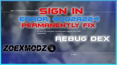 [PS3/TUT] 8002A224 ERROR PERMANENTLY FIX | ZoexModz