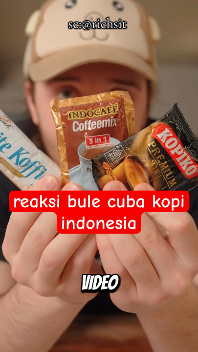 Bule Coba Kopi Instan Indonesia, Nilainya Hampir Sempurna! #reaksibule #bule #shorts #kopiindonesia