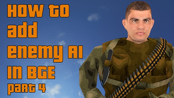 How to add Enemy AI in BGE - Part 4: taking cover, adding player and melee attack