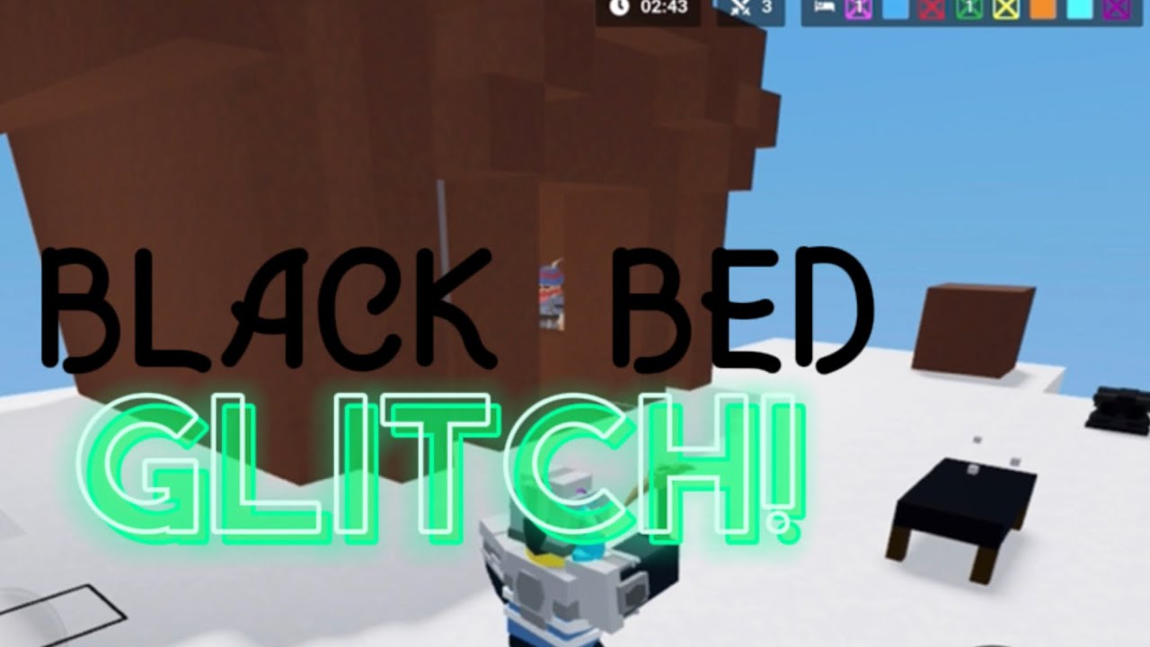 BLACK BED GLITCH! roblox bedwars YouTube