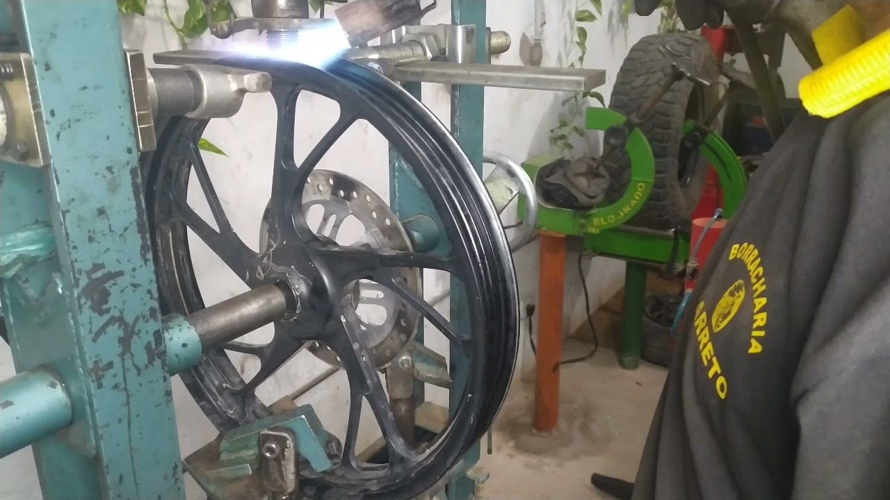 COMO DESEMPENAR ARO DE MOTO LIGA LEVE!!