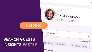 LIVE DEMO - GUEST MANAGEMENT