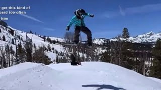 Ricky’s Huge Snowboard Jump!