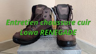 Entretien de mes chaussures de randonnée : Lowa RENEGADE