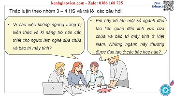 Giáo án PowerPoint Bài 19 Dịch vụ sửa chữa và ... | GA điện tử Tin 12 Khoa học máy tính Kết nối