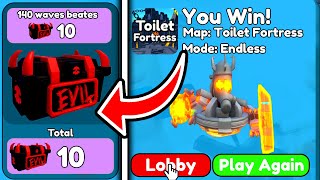 😎OMG😎! Beat 140 WAVE BOSS and GOT EVIL CRATE! 🔥 -  Toilet Tower Defense by BURMALDANSE 47,166 views 12 days ago 59 minutes