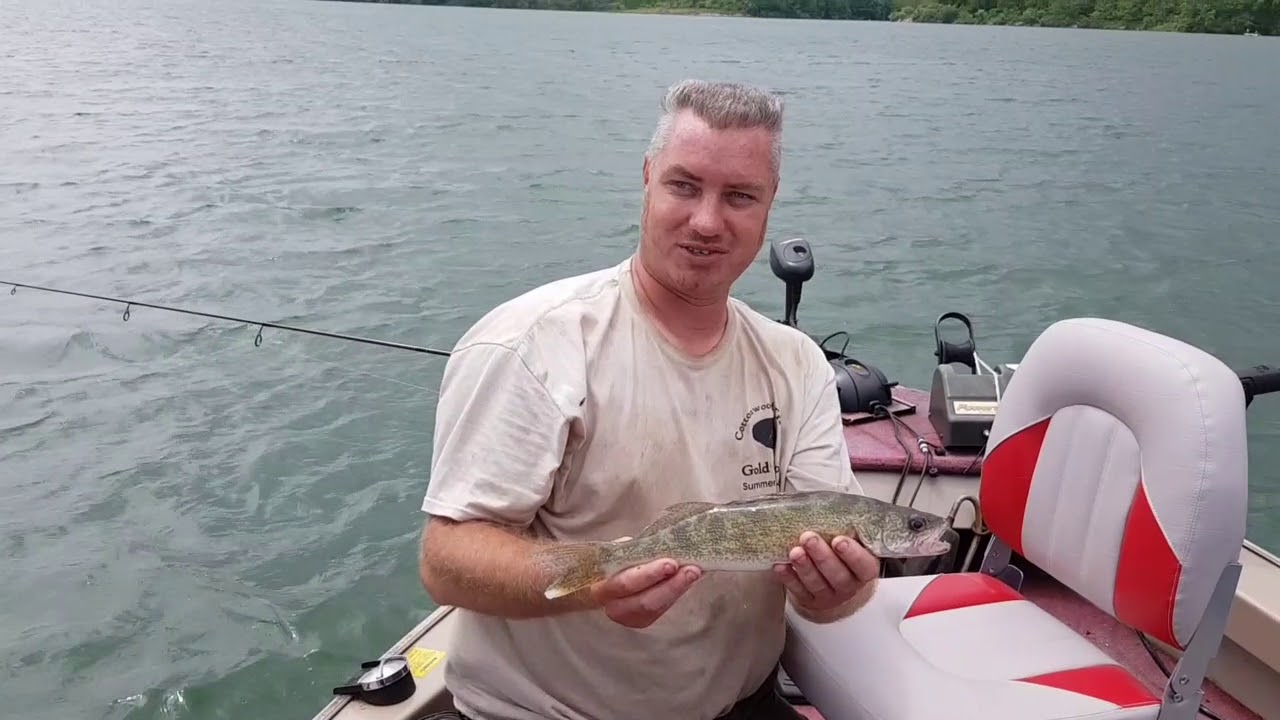 Walleye fishing at Summit Lake. 