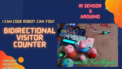Bidirectional Visitor Counter using #arduino, IR sensors, LCD module|