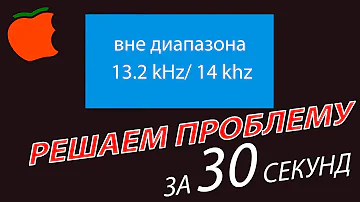 Вне  диапазона, решаем проблему за 1 минуту