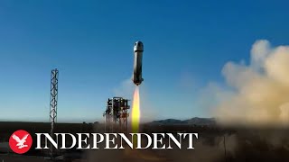 Watch again: Jeff Bezos' Blue Origin launches latest tourist flight into space