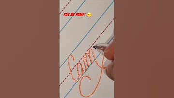 Camila!  #youtubeshorts #calligraphy #lettering #handwriting #beautiful #relaxing #cursive #curso