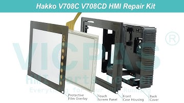 How to Repair Hakko V708C V708CD Touchscreen Panel Overlay Plastic Case Cover?