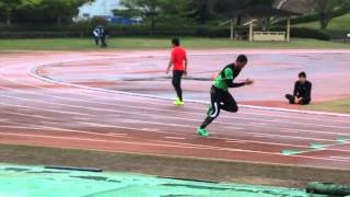 織田陸上 ケンブリッジ飛鳥選手 アップ② 2015/4/19