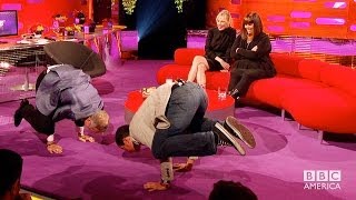 GRAHAM Does Crazy Yoga With BEAR GRYLLS - The Graham Norton Show on BBC AMERICA