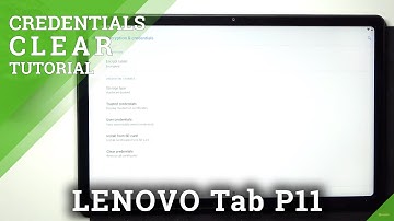 How to Clear Credentials in Lenovo Tab P11 - Remove User Certificates & Licences