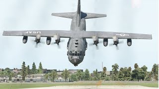 C130 Military Aircraft Nose Dive Landing Gone Horribly Wrong [XP11]