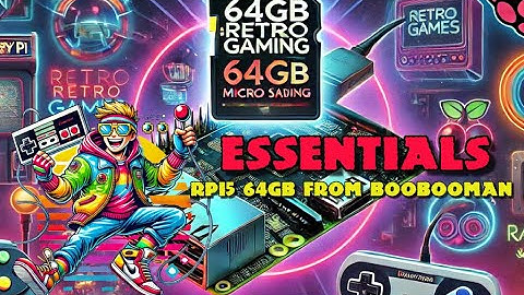🎮 64GB Raspberry Pi 5 🔥 ""Essentials" 🕹️ Arcade Punks Exclusive from BooBooMan 🚀 Batocera v41 🕹️