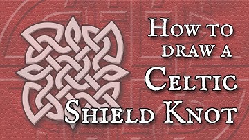 How to draw a single string Celtic Shield Knot Star